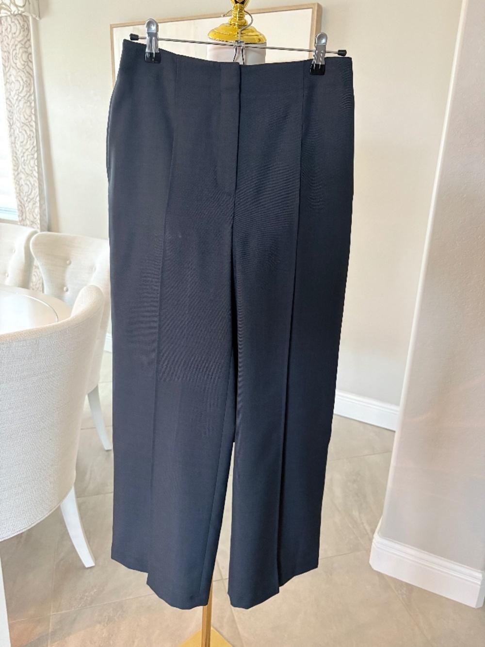NWT Deep Pleated Nocturne Navy City Twill Pants